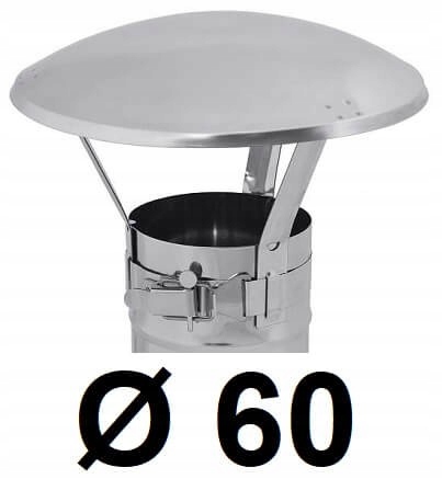 Komínová strieška – Nerezový komínový uzáver 60 [mm]