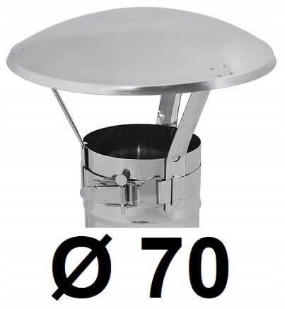 Komínová strieška – Nerezový komínový uzáver 70 [mm]