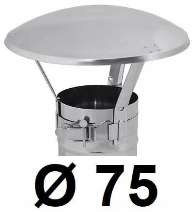 Komínová strieška – Nerezový komínový uzáver 75 [mm]