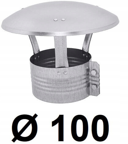 Komínová strieška – Vetrací strieška 100 [mm] pozinkovaný