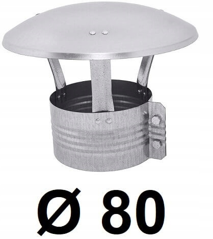 Komínová strieška – Vetrací strieška 80 [mm] pozinkovaný