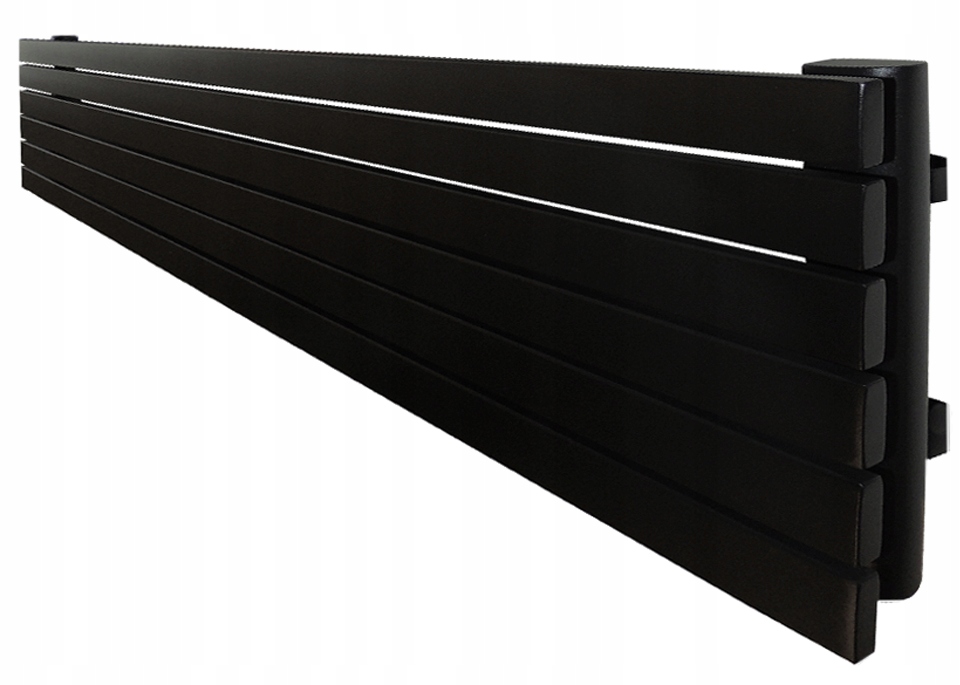 LOFT dekoračný RADIÁTOR 45x180 Matt Black Structure 1102W HORIZONTAL
