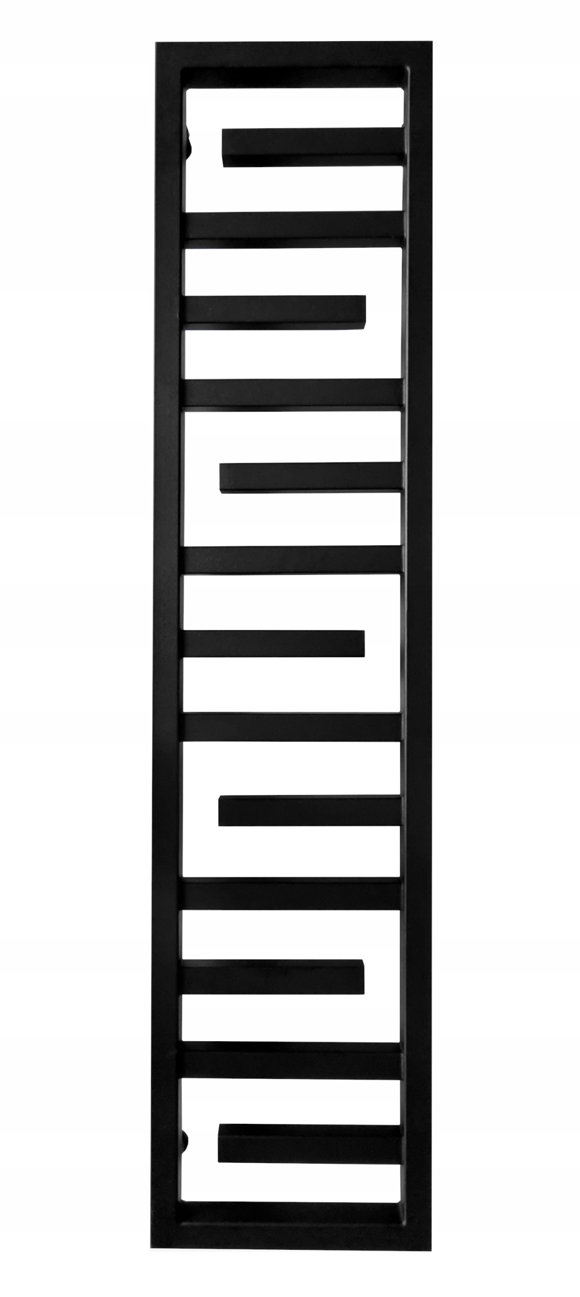 Vodný kúpeľňový radiátor Szkarłat 501 W 300 × 1290 mm čierny