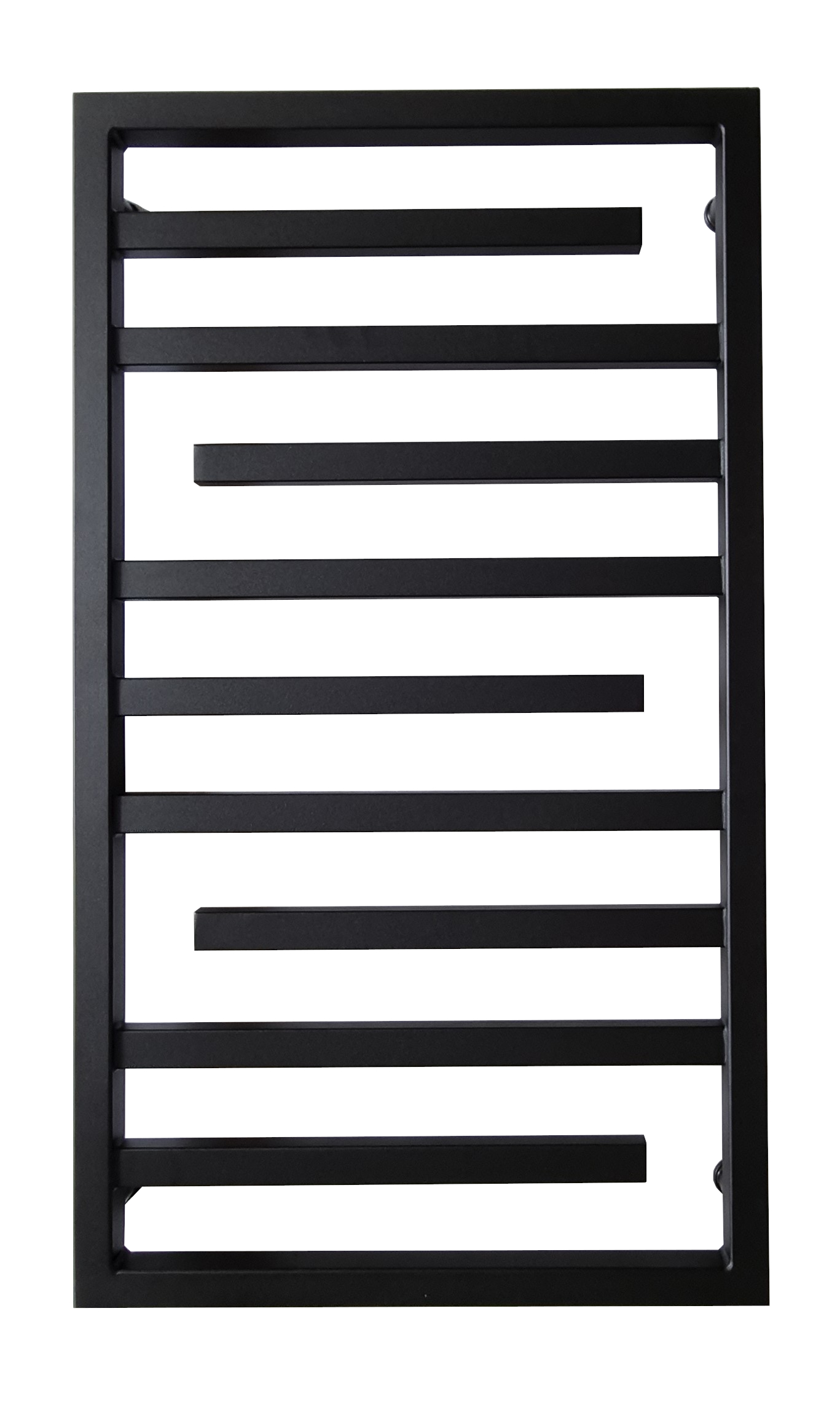 Vodný kúpeľňový radiátor Scarlet 528 W 530 × 930 mm čierny