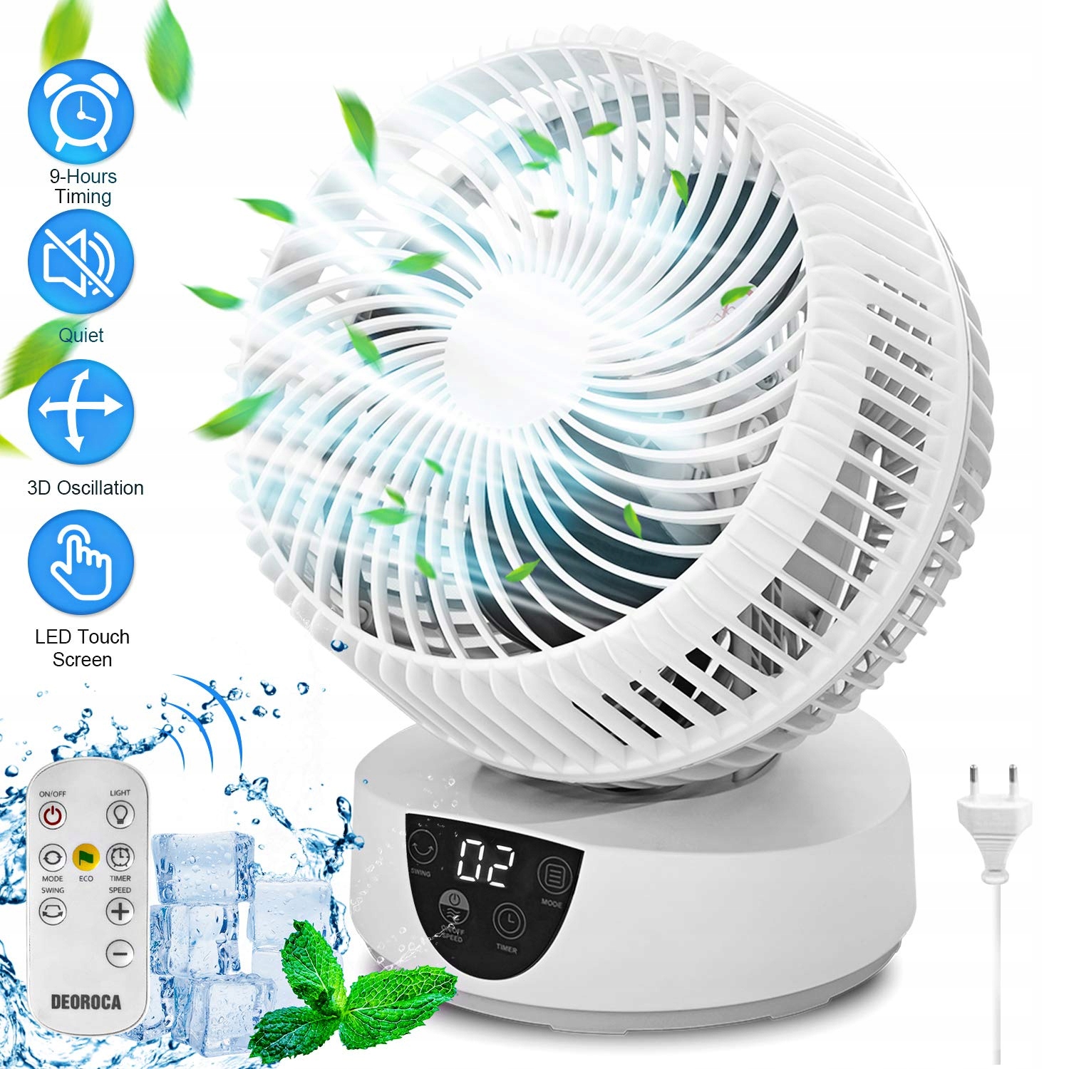 Ventilátor – Ventilátor Deoroca Silent turbo Dual-Control