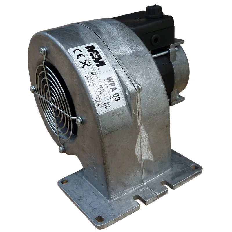Kachľový ventilátor WPA03K 3 rýchlosti 280 m3 / h