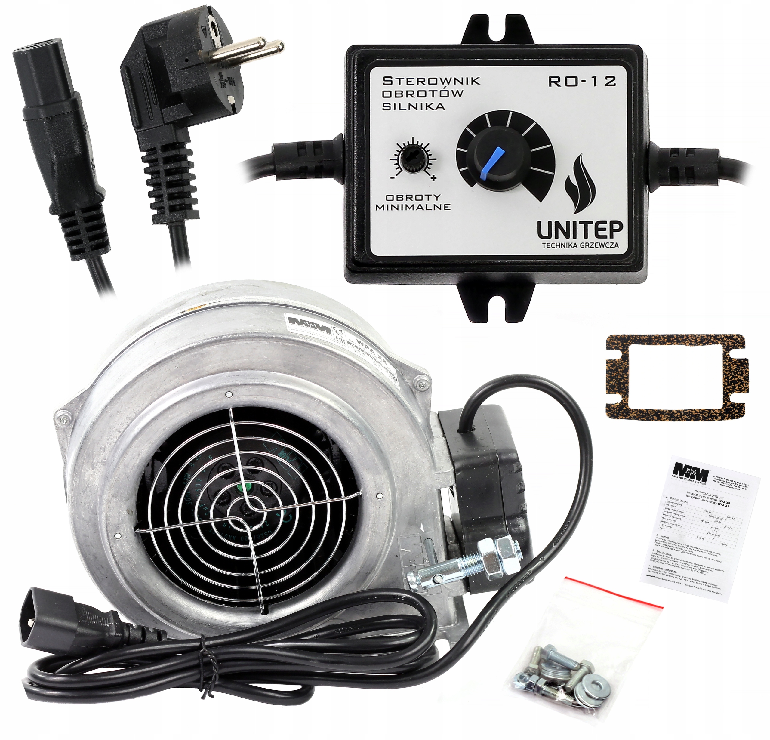 Kachľový ventilátor + regulátor otáčok