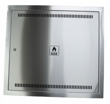 Revízne dvierka – Nerezové plynové dvere 600 × 600 mm INOX
