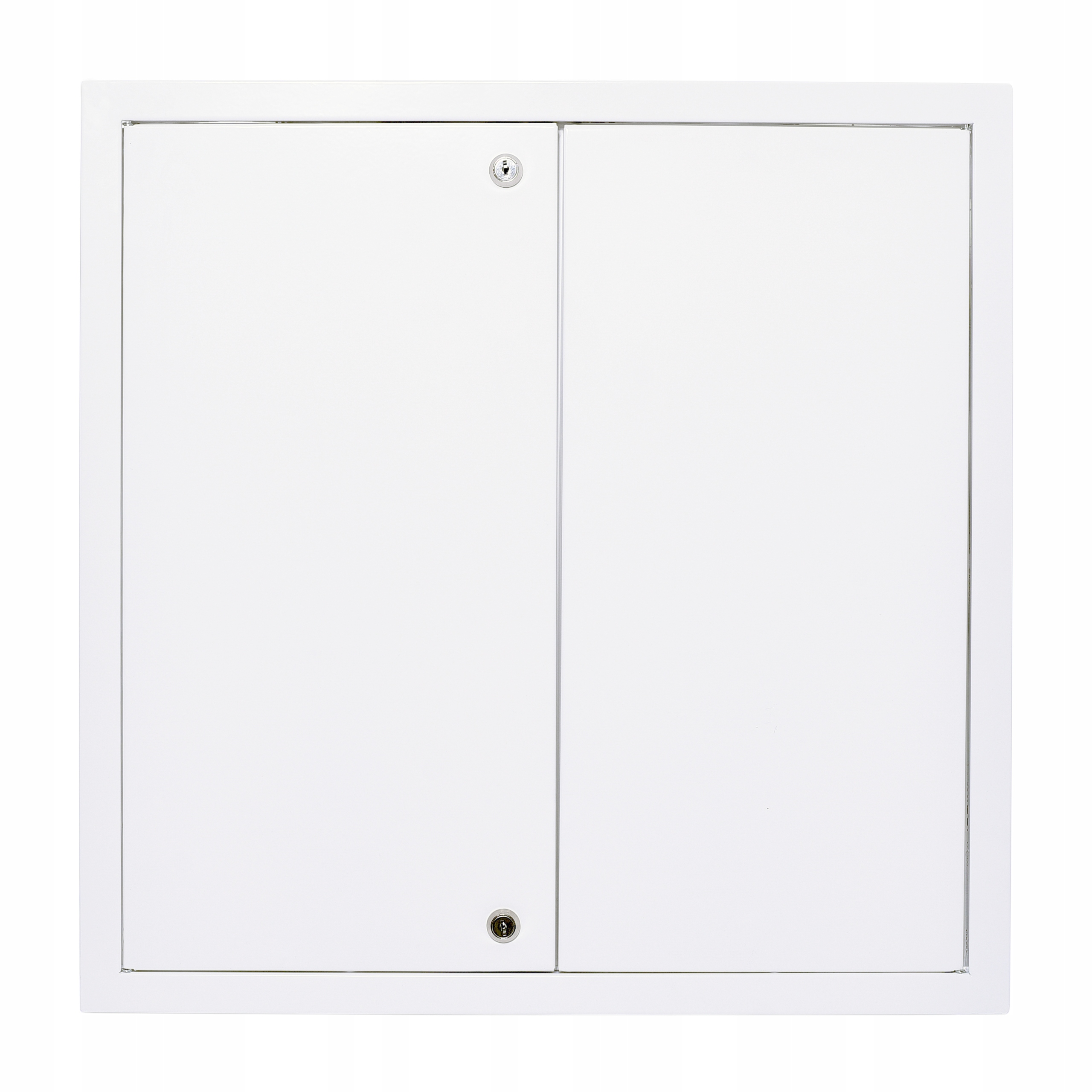 Revízne dvierka - Dvojkrídlové revízne dvere 90x90 zámok