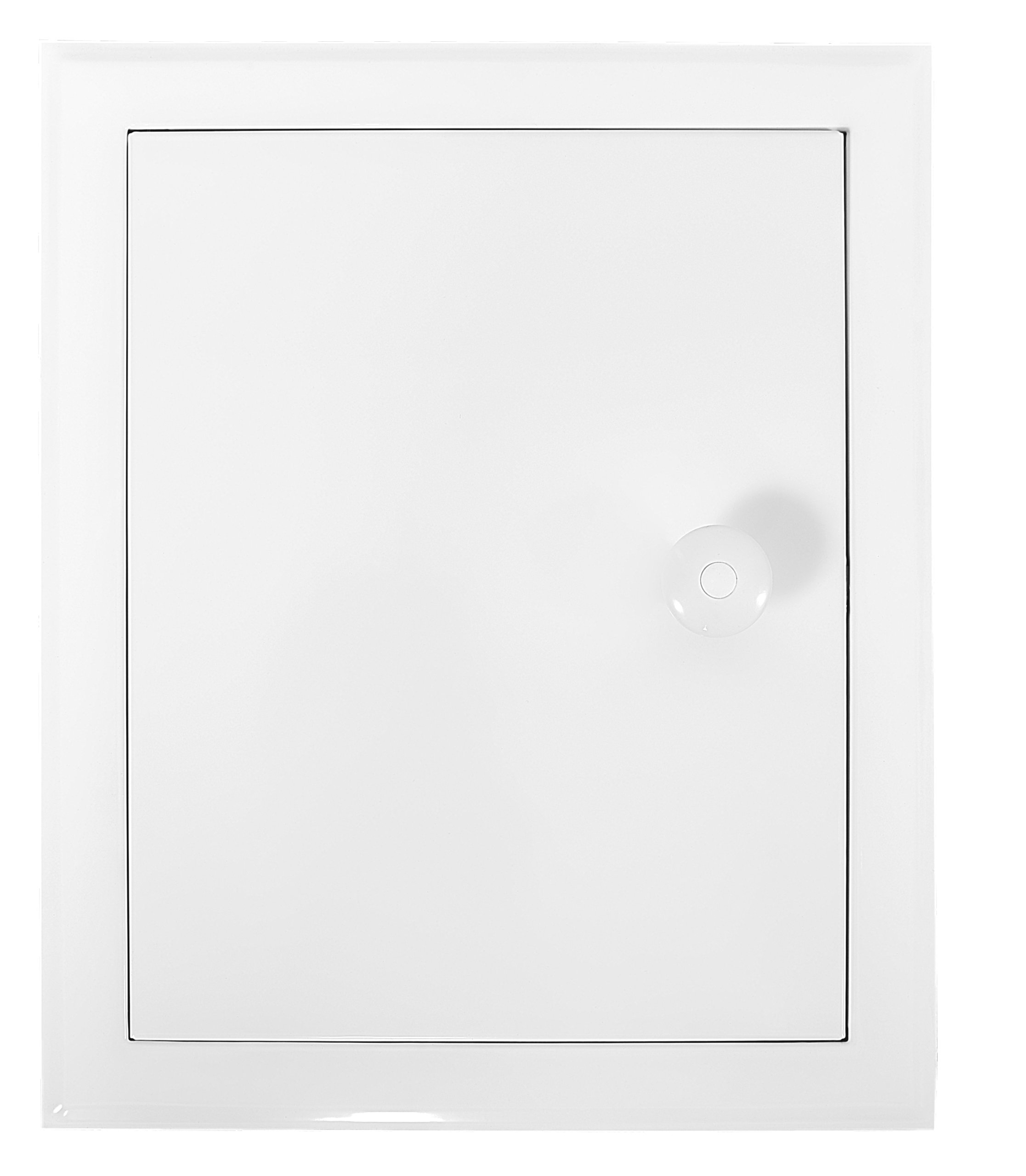 Kovové kontrolné dvierka 20 × 40 biely gombík