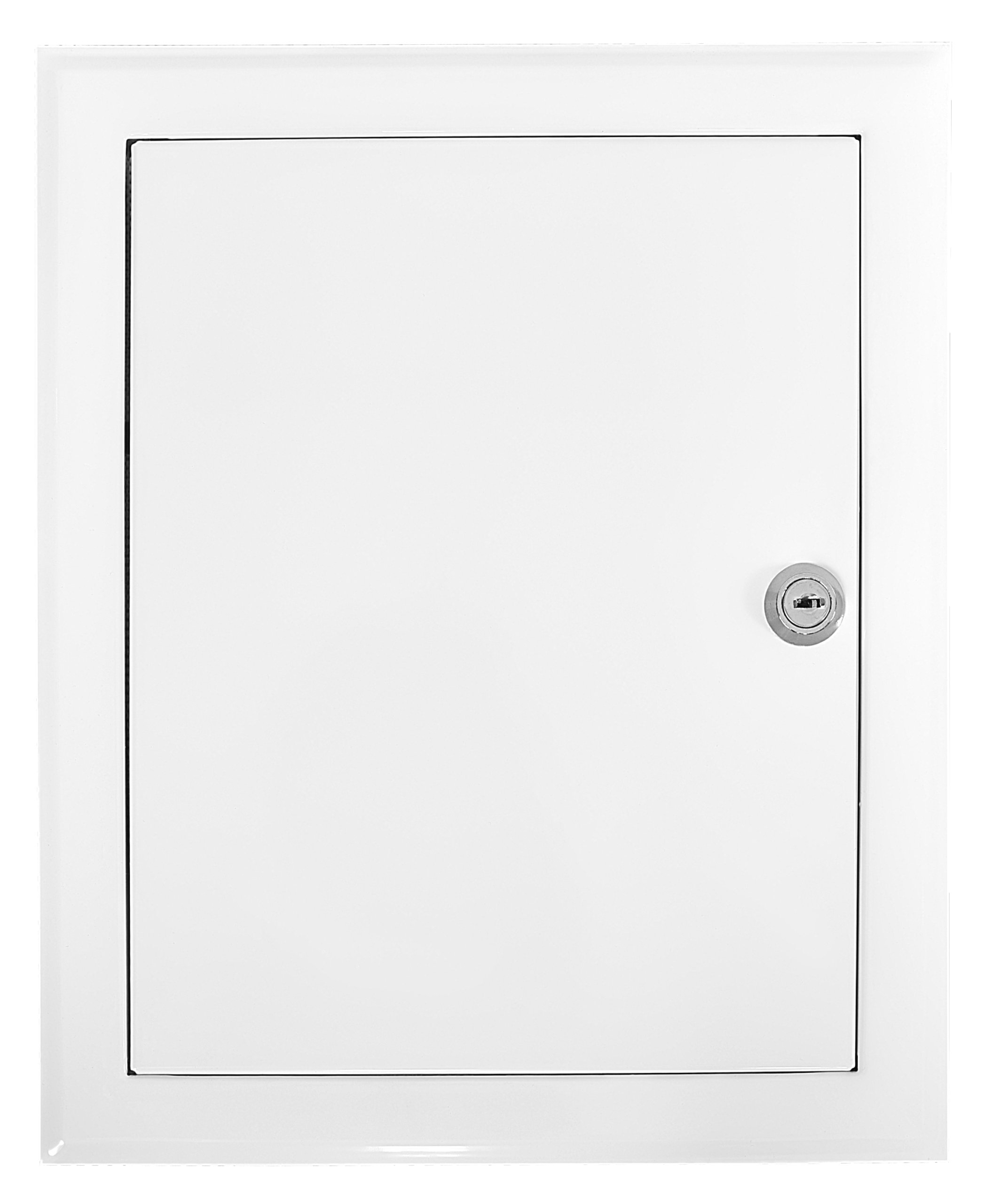 Kovové revízne dvere 25 × 35 biely zámok