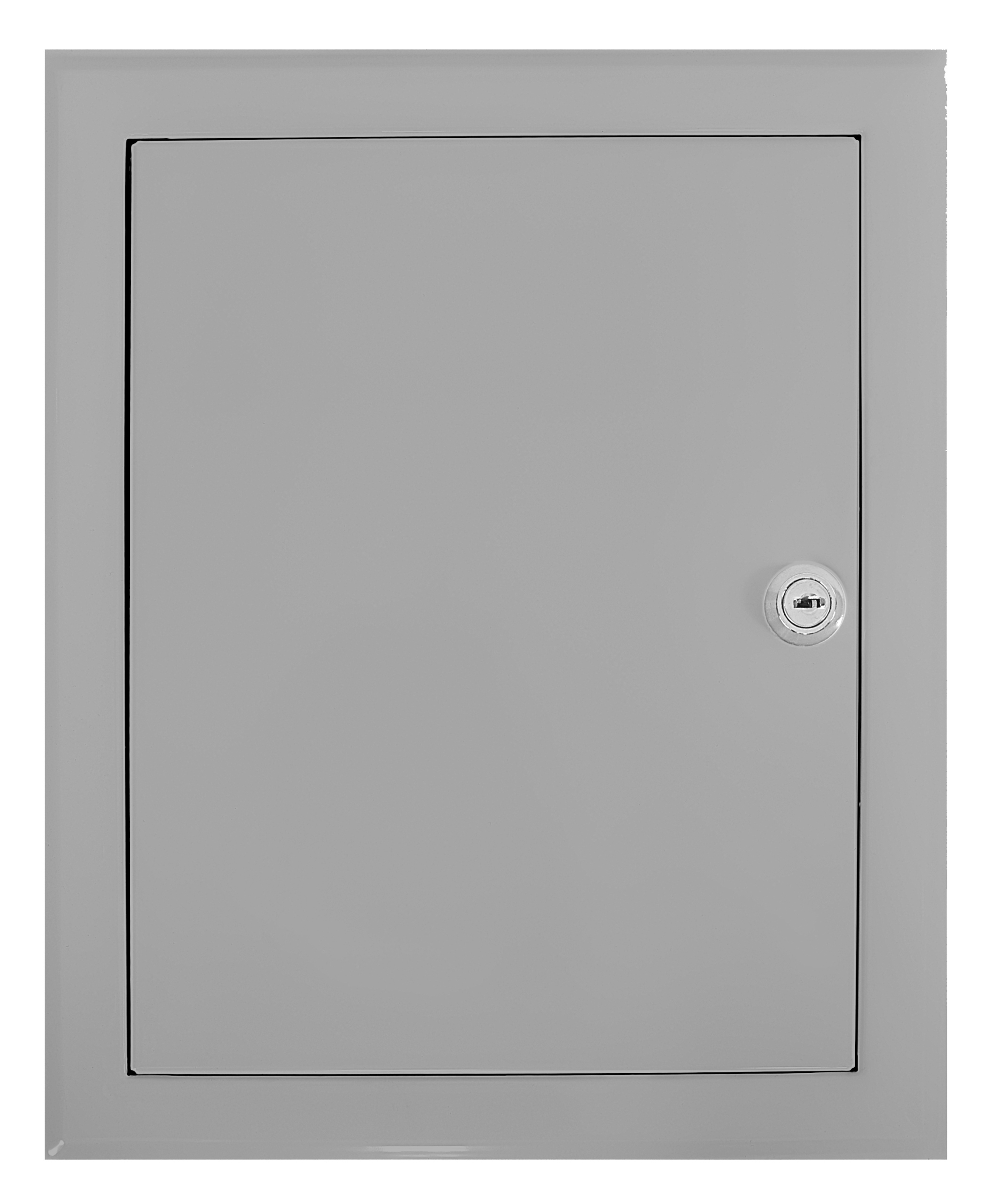 Kovové revízne dvere 25 × 35 sivý zámok