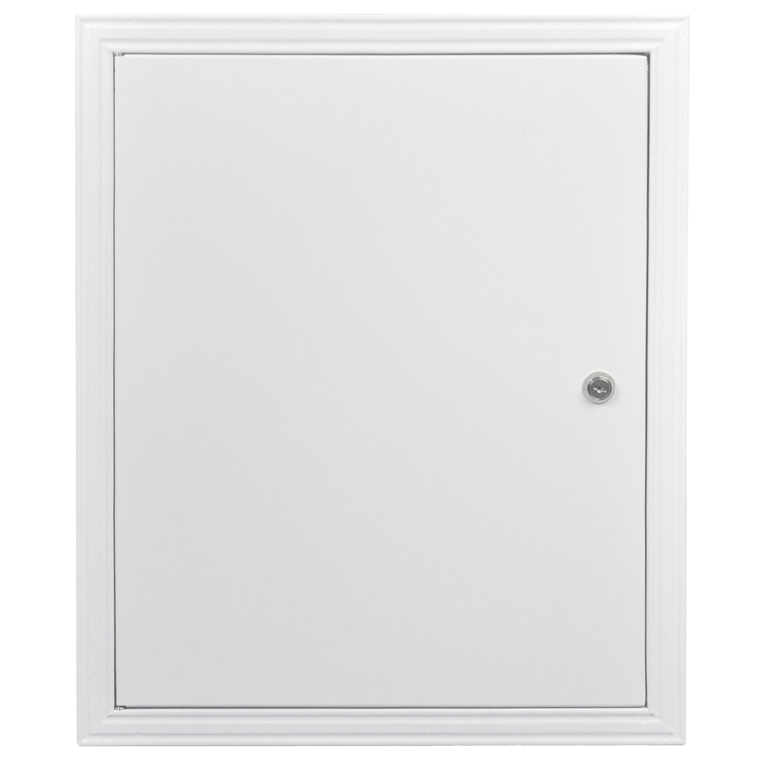 Kovové revízne dvere 40 × 45 biely zámok
