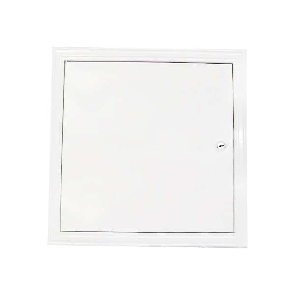 Revízne dvierka – Kovové revízne dvere 80 × 80 cm zámok / kľučka