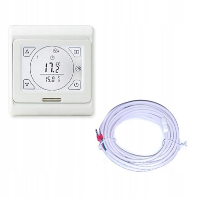 Programovateľný termostat s dvoma senzormi a dotykovou obrazovkou LCD
