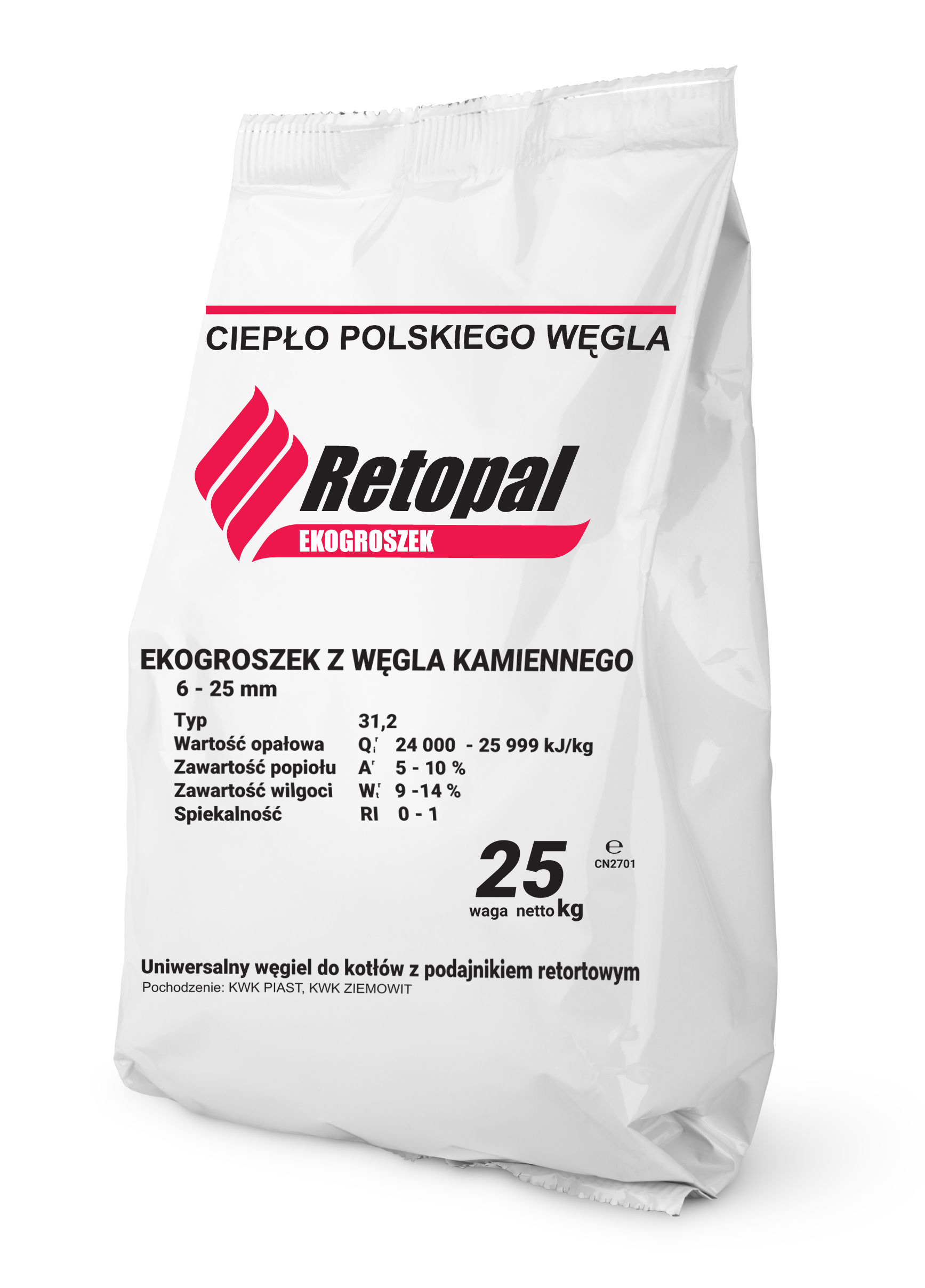 EKOGROSZEK Retopal do 26 MJ čierneho uhlia + KURIÉR