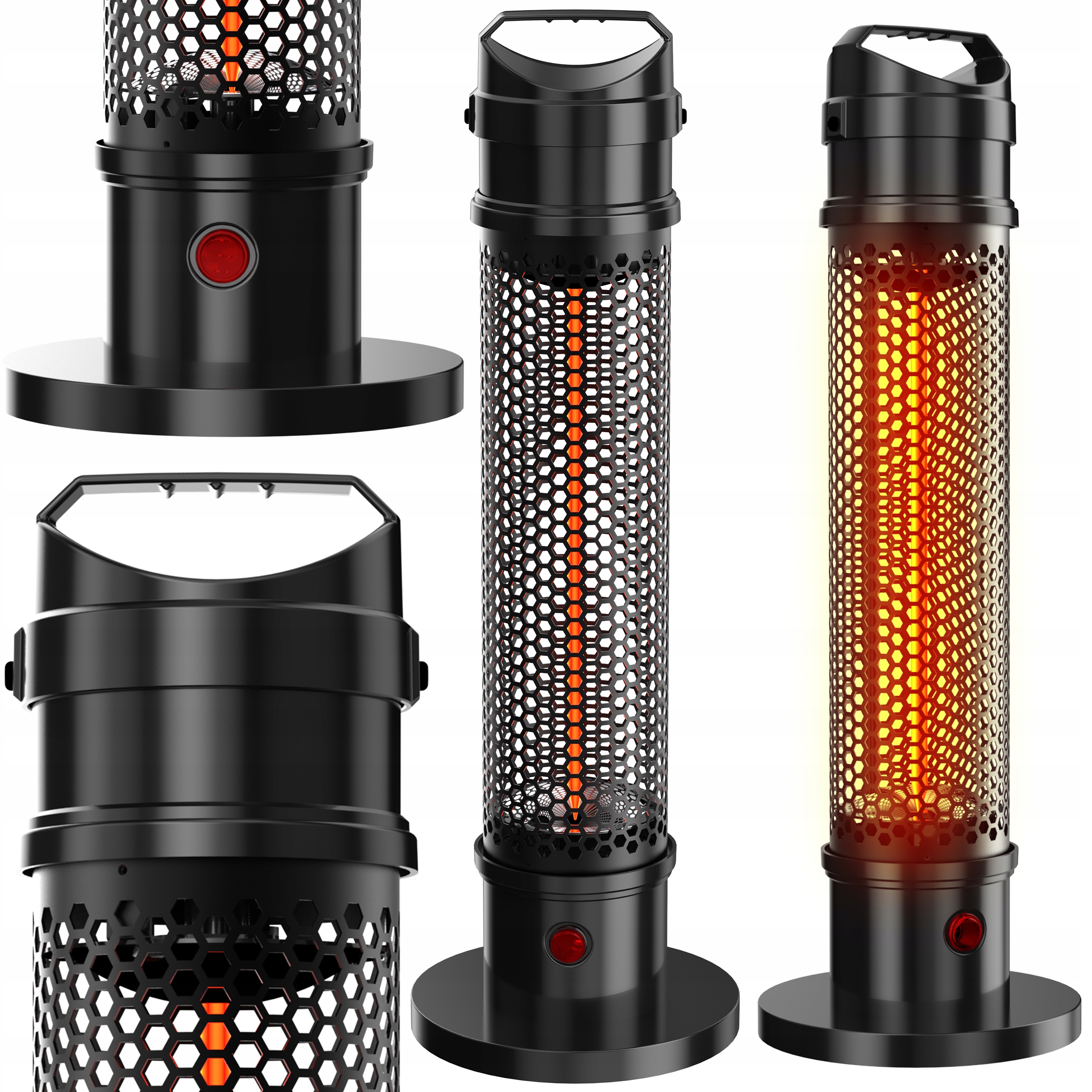 Infračervený elektrický ohrievač radiátor tepelná lampa 1200 W