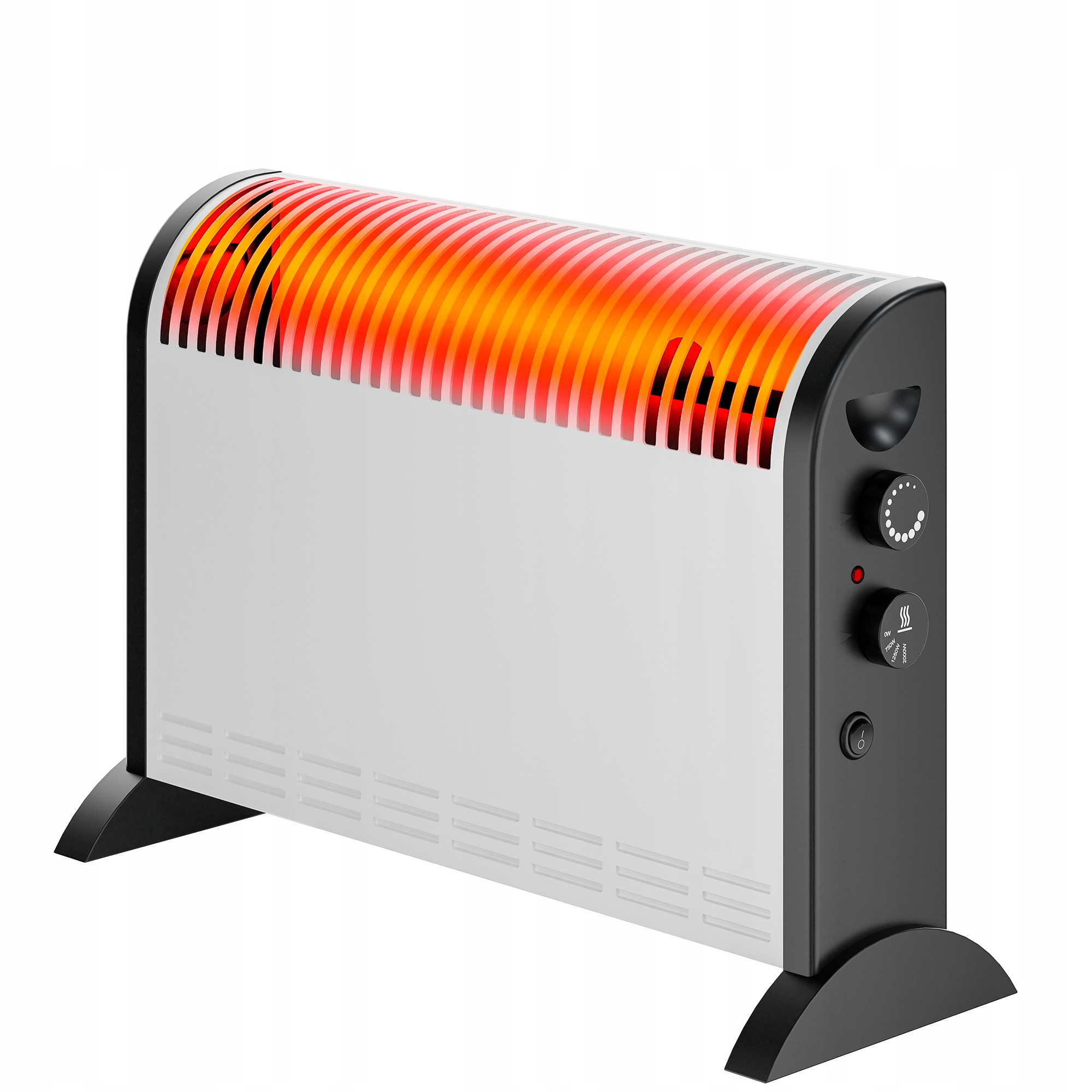 Extralink 2000 W konvektorový ohrievač biely, čierny