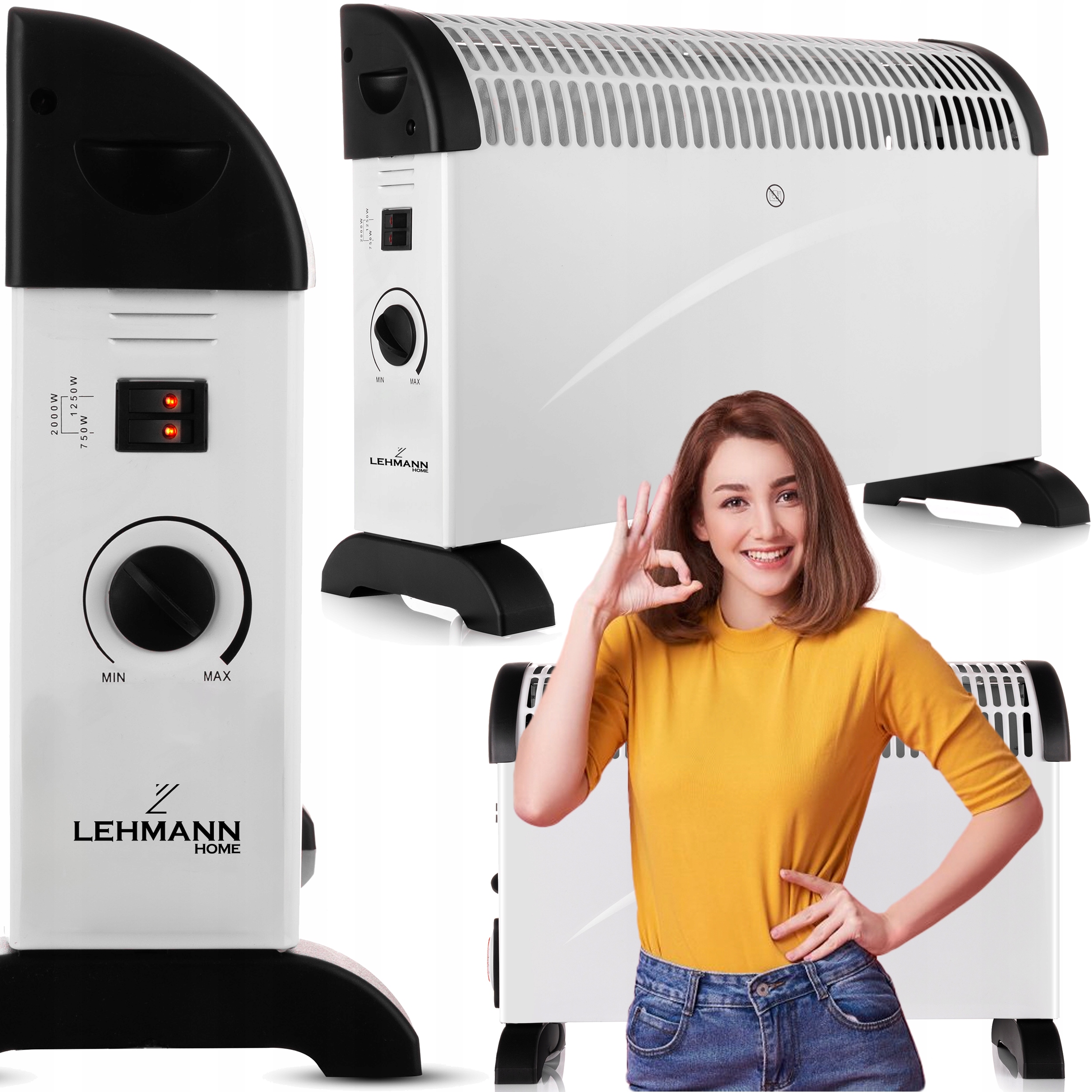 Biely konvektor Lehmann 2000 W