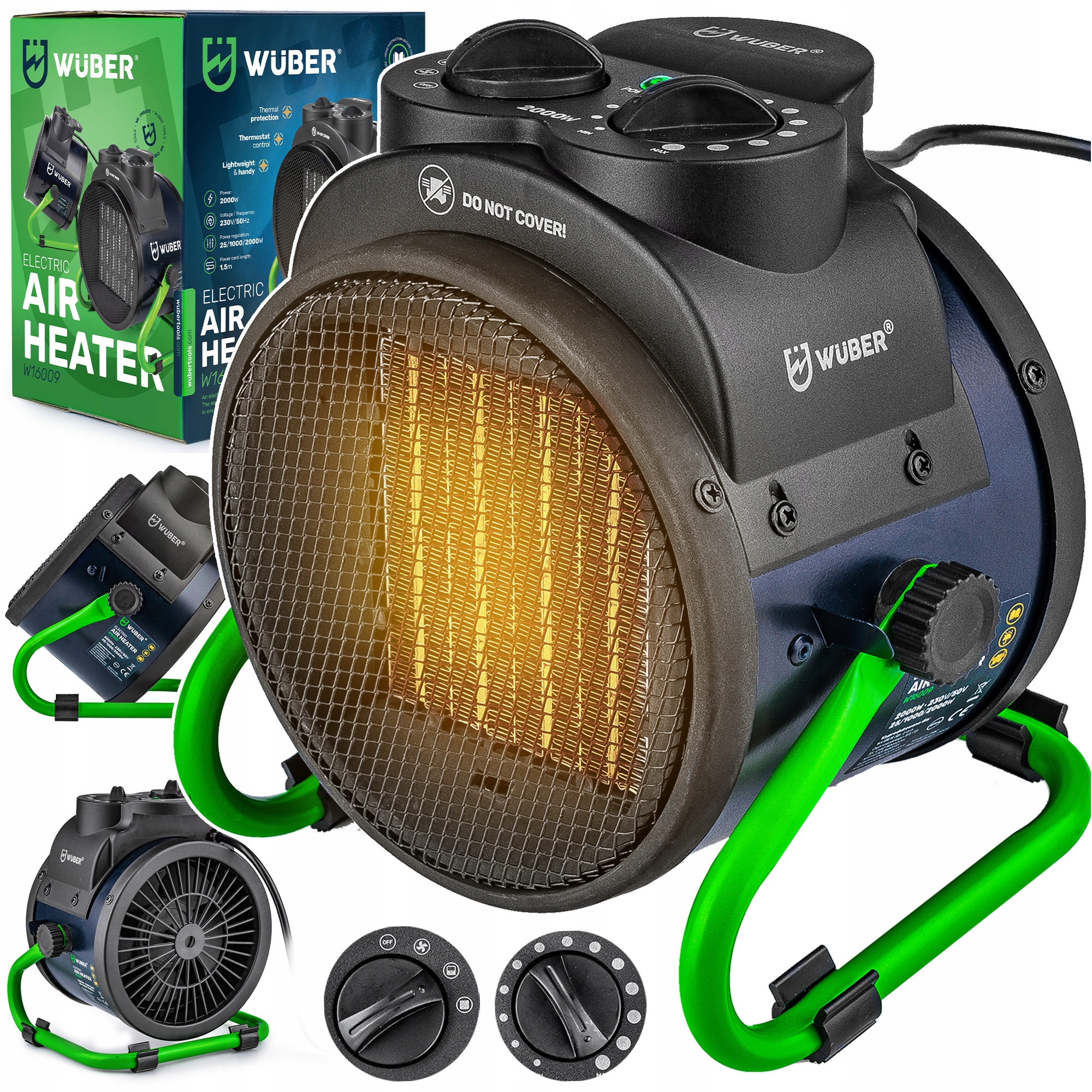 Elektrický ohrievač Wuber 2 kW