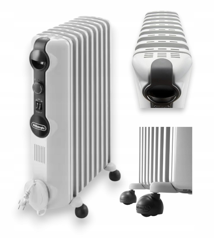 De'Longhi 2000 W biely olejový radiátor