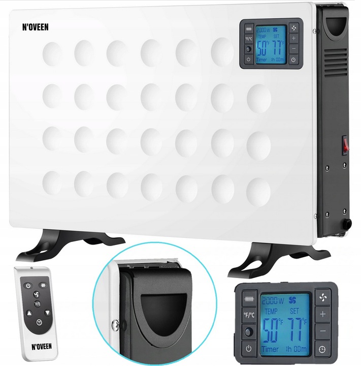 N'oveen CH8000 2000 W elektrický konvektorový ohrievač
