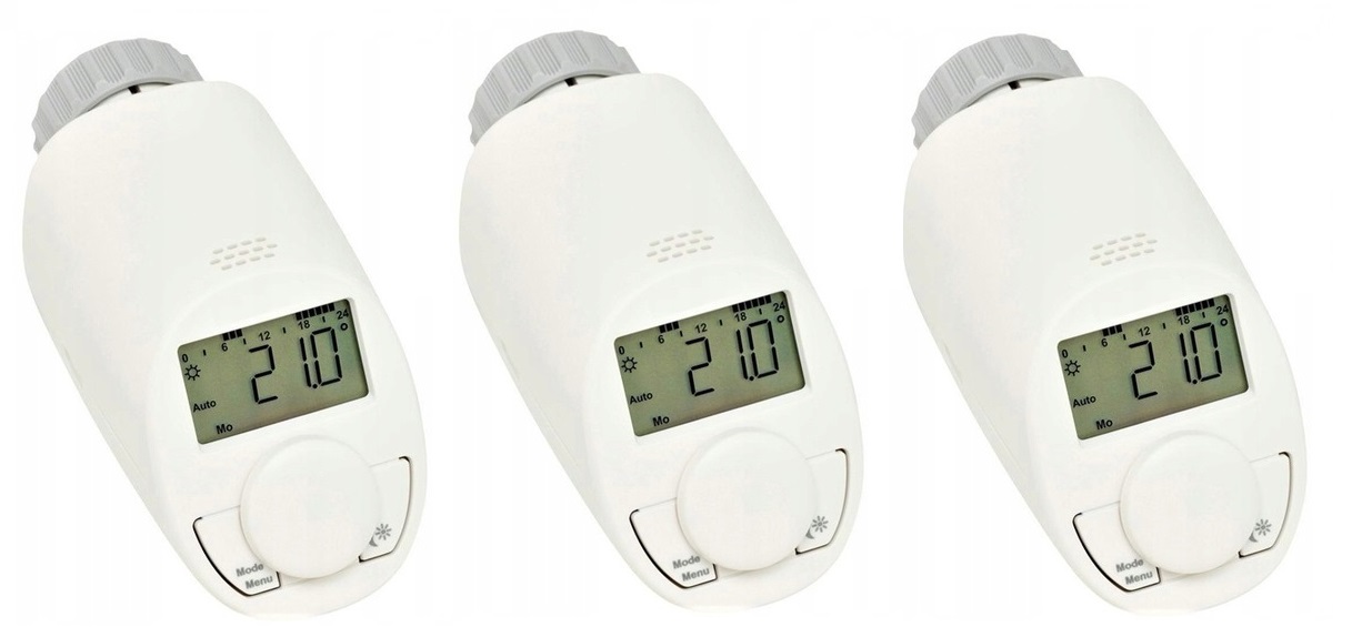 ELEKTRONICKÁ TERMOSTATICKÁ HLAVA EQ-3 N x 3ks