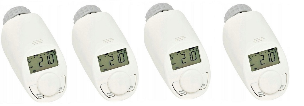 ELEKTRONICKÁ TERMOSTATICKÁ HLAVA EQ-3 N x 4 ks