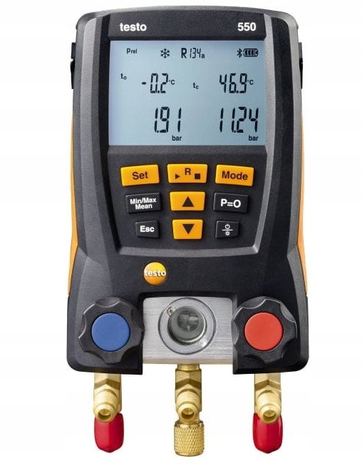 MANOMETRE NA UBYTOVANIE ELEKTRONICKÝCH VENTILOV TESTO 550