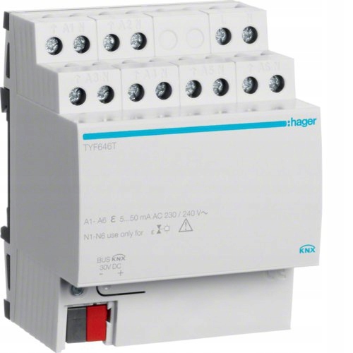 6GANGOVÝ elektronický regulátor vykurovania 230 v AC