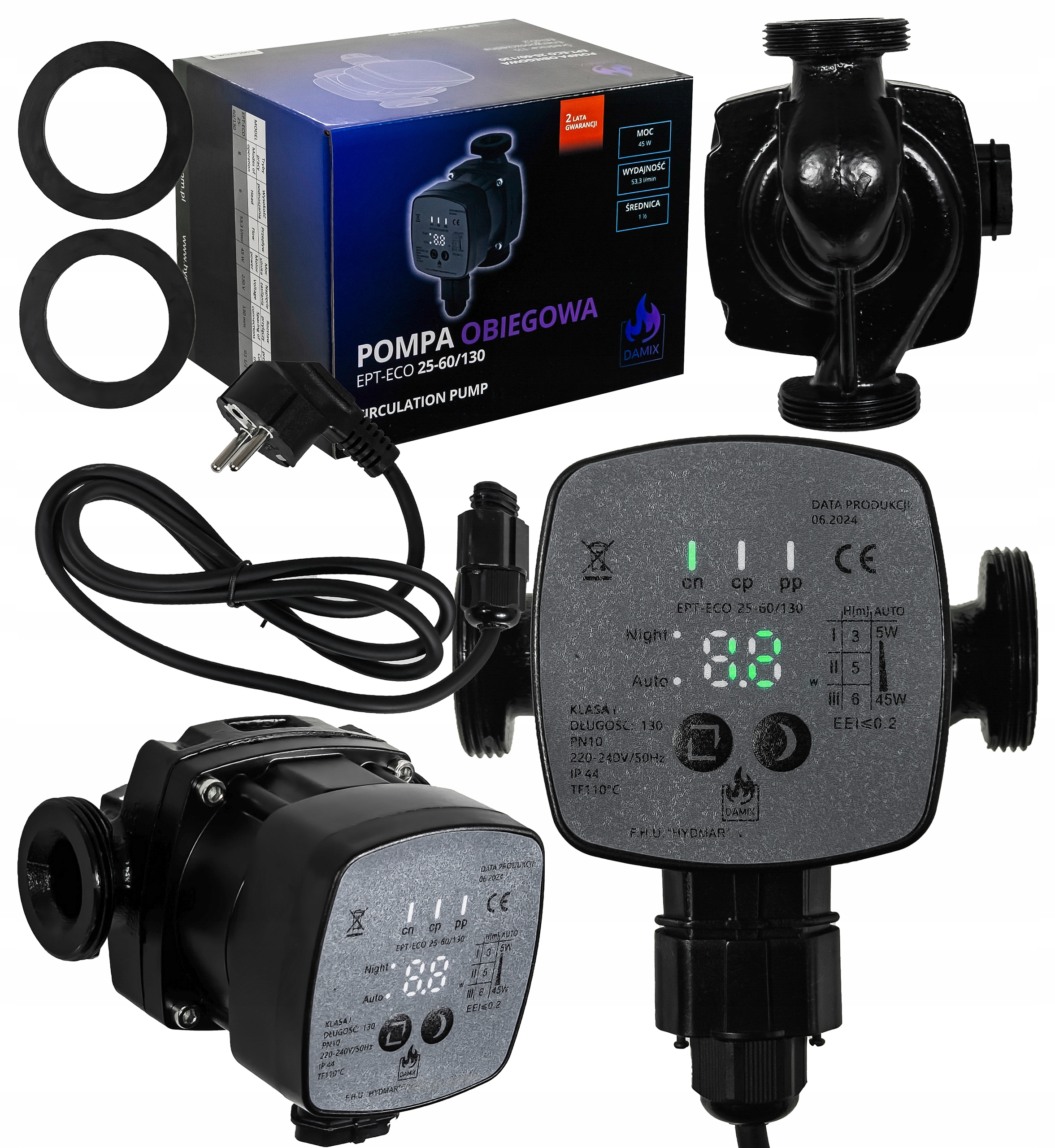 ENERGETICKY ÚSPORA VODY CIRKULAČNÉ ČERPADLO 25-60/130 CO ELECTRONIC