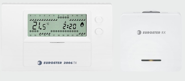 Bezdrôtový ovládač Euroster E2006TXRX, biely