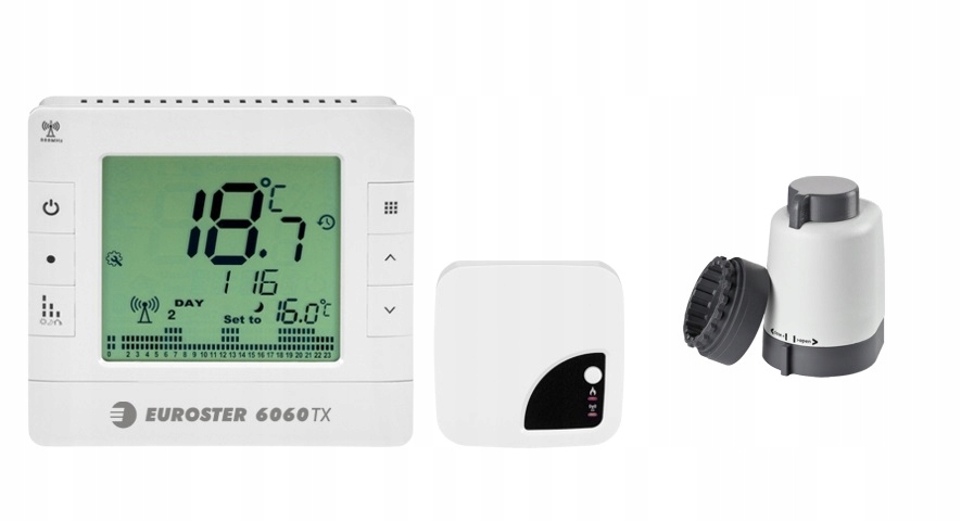 BEZDRÁTOVÝ REGULÁTOR EUROSTER 6060TXRX + aktuátor