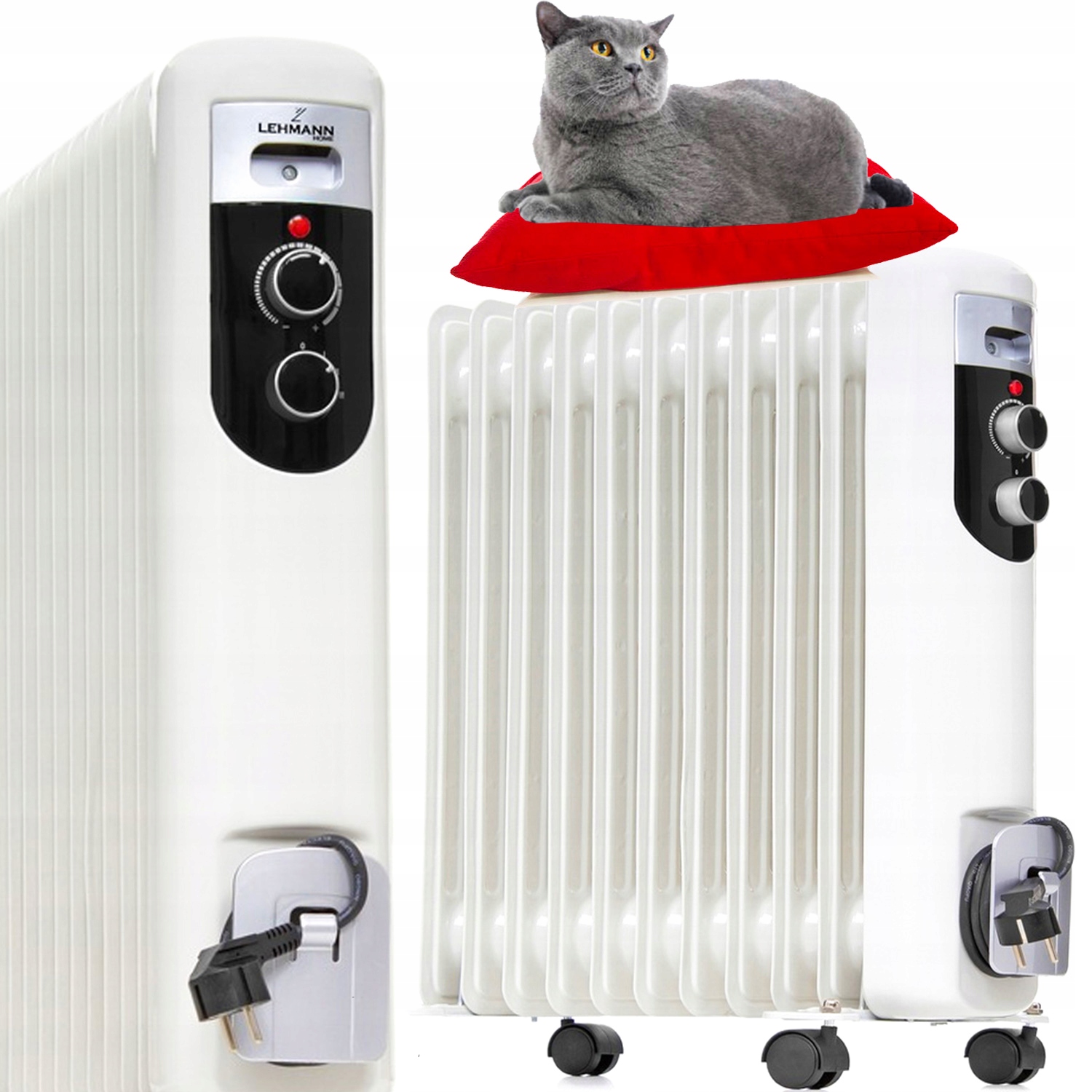 Lehmann 2500 W biely olejový radiátor