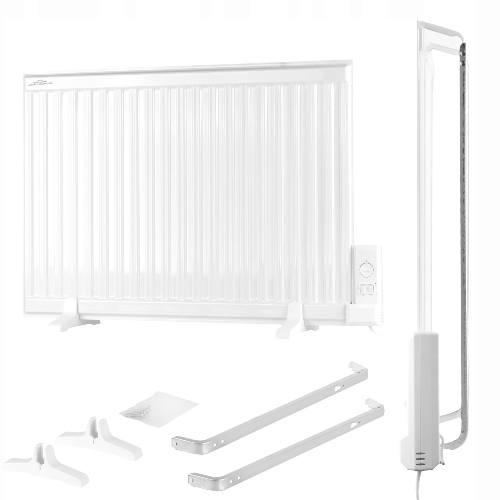 Elektrický olejový radiátor 700 W PL ELPE 60x90cm biely panel