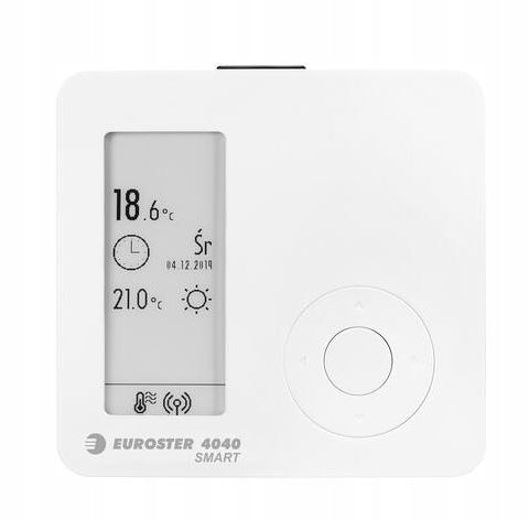 Bezdrôtový ovládač Euroster 4040 SMART WiFi WHITE kc820