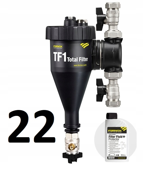 FERNOX TF1 CELKOVÝ FILTRAČNÝ VENTIL CU 22MM + kvapalina 0,5