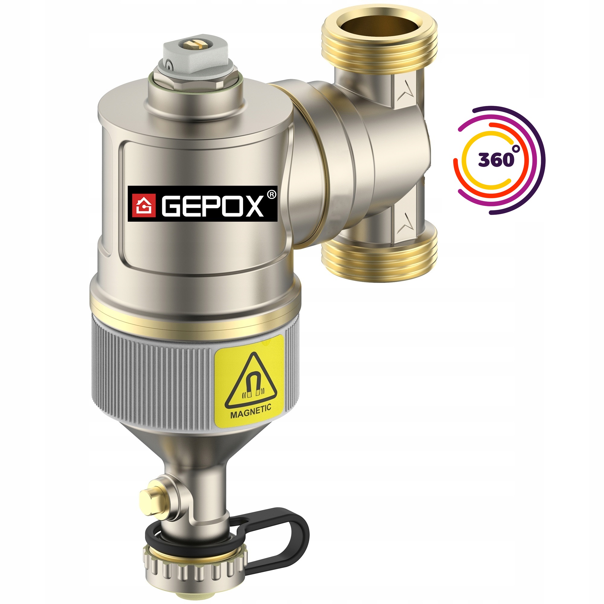 MAGNETICKÝ ODDELOVACÍ FILTER 1" OTOČNÝ 360 GEPOX