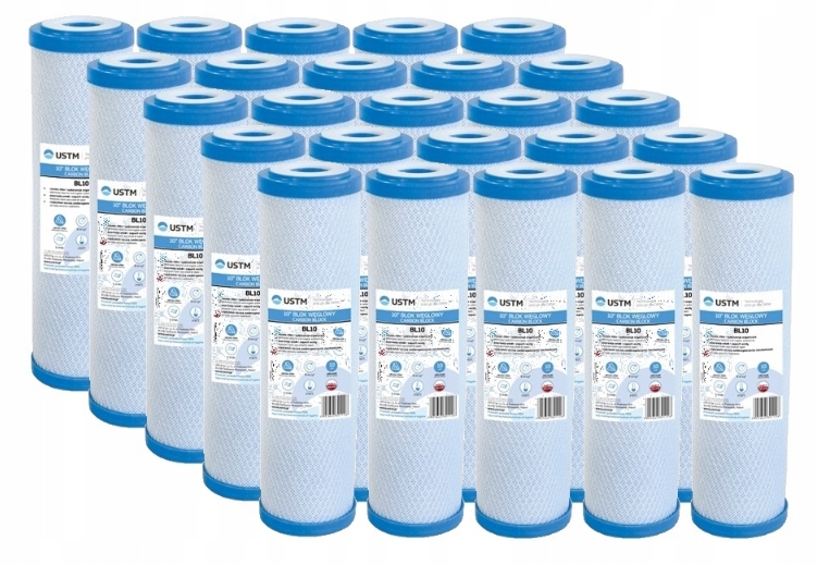 VODNÝ FILTER 10 'UHLÍKOVÁ KAZETA BL10 USTM x25PCS