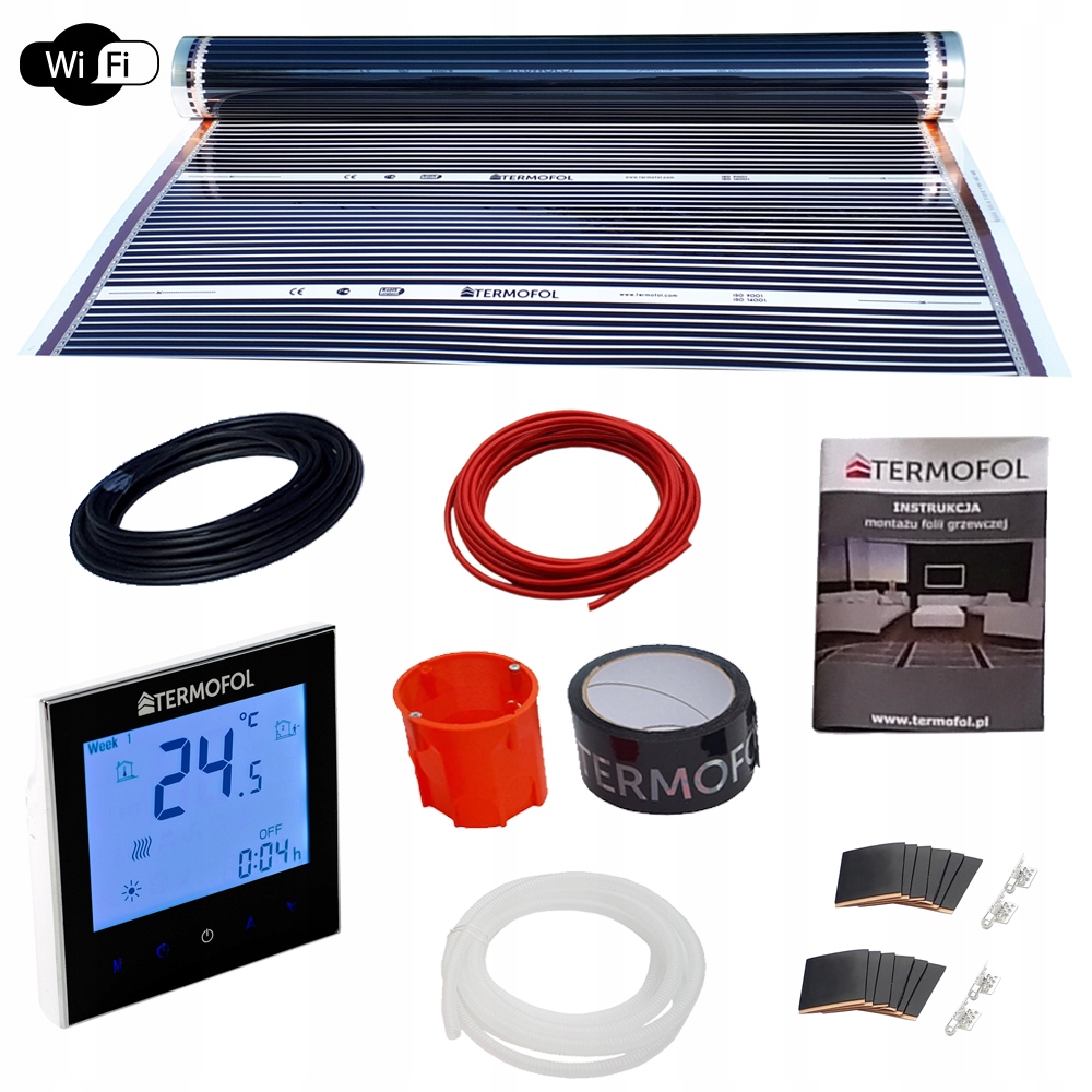 Vykurovacia filma matka 140 W / m2 sada + wifi – 11 m2