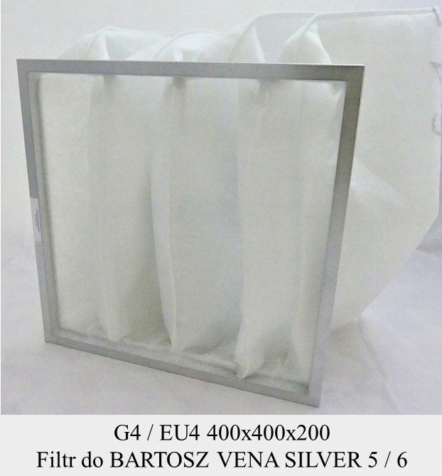 Filter EU4 pre BARTOSZ Vena Silver 5/6 (400x400x200)