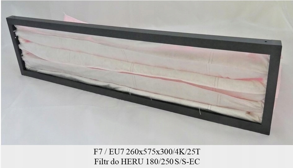 Filter EU7 pre HERU 180/250 S / S-EC (260x575x300)