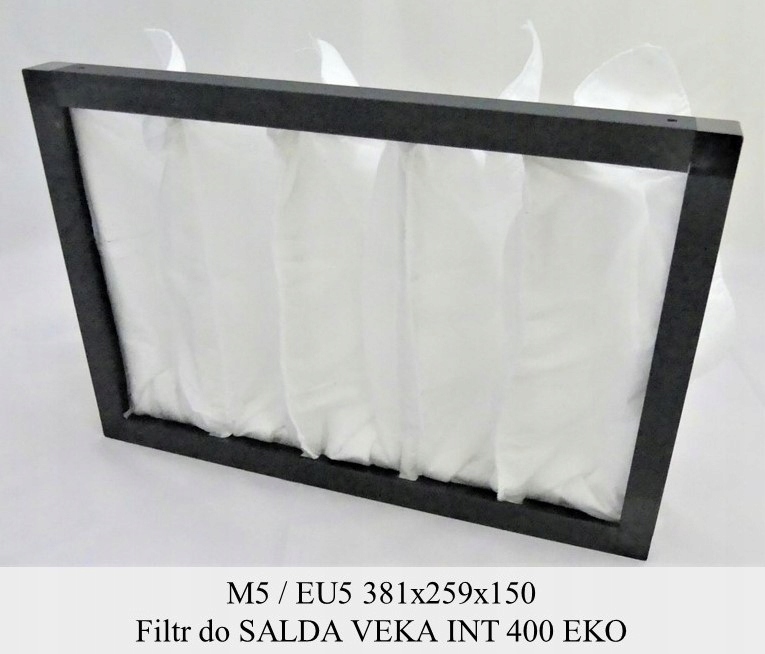 Filter M5 pre SALDA VEKA INT 400 EKO (381 × 259 × 150)