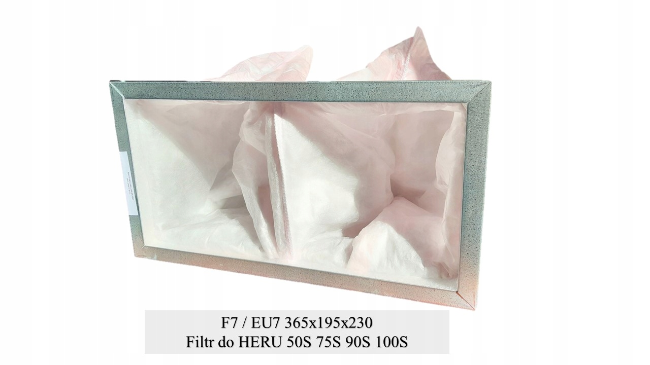 Filter pre HERU 50S 75S 90S 100S F7 365 × 195 × 230