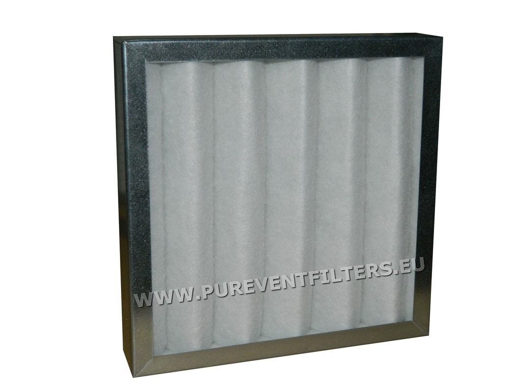 Kazetový filter EU4 / G4 pre VBW 630 × 430 × 100