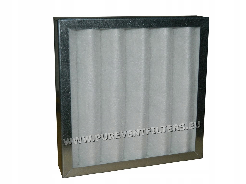 Skladaný kazetový filter PVF EU3 G3 592 × 480 × 45