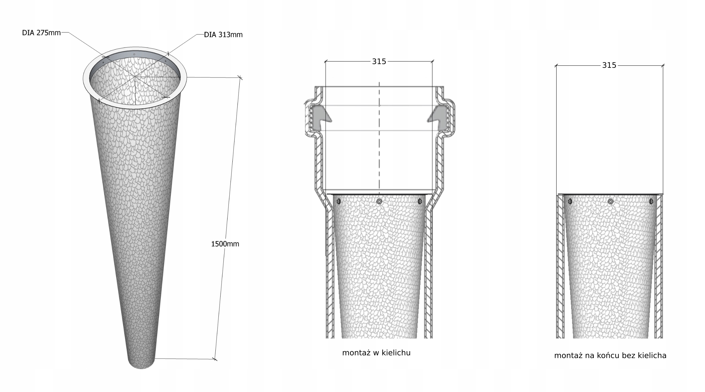 Vakový filter GWC fi315 (s vymeniteľným vreckom)