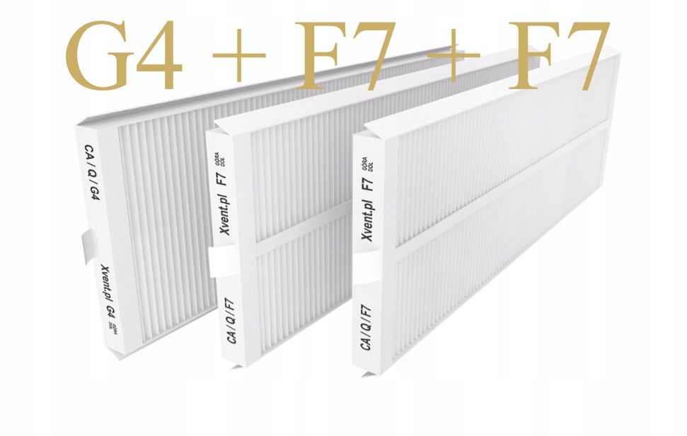 Rekuperátor - Filtre Zehnder Q G4 + F7 + F7 Zimná súprava