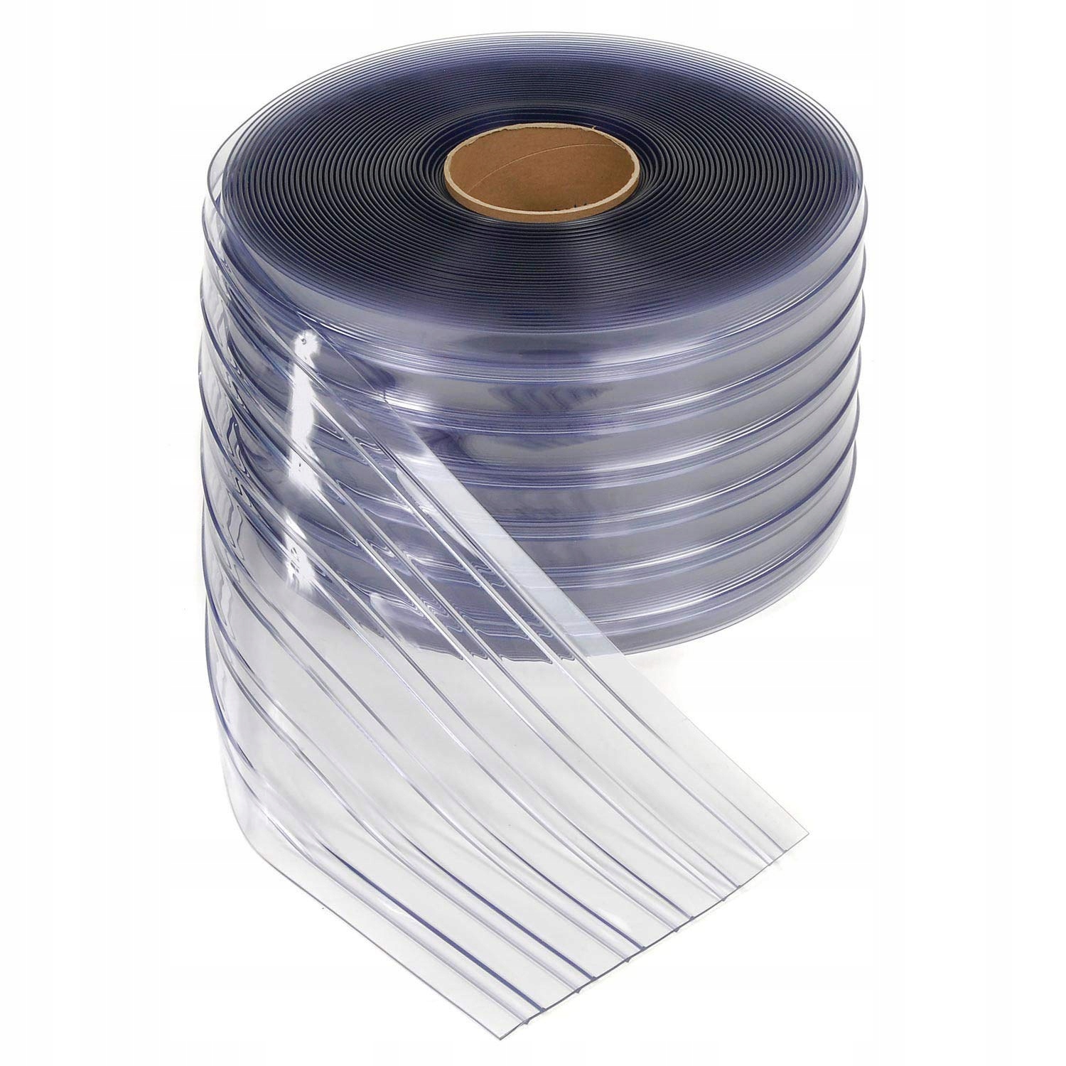 Rebrovaná PVC fólia na záclony 200 x 6 mm 50 metrov štvorcových