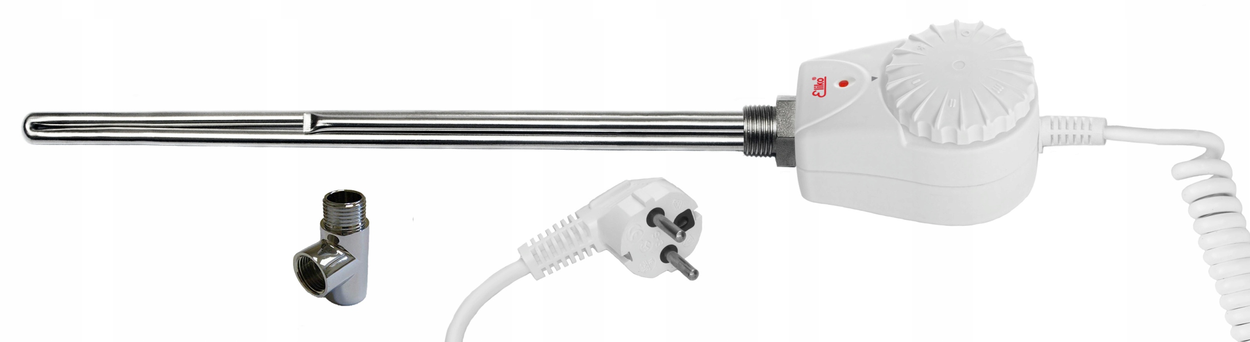 Eliko ohrievač pre kúpeľňový termostat grbt 600 W biely